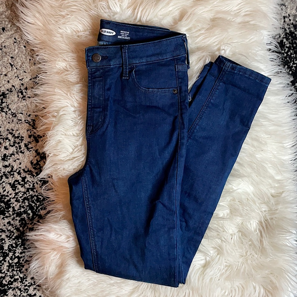 High waisted skinny jeans